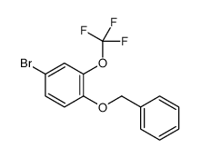 4-bromo-1-phenylmethoxy-2-(trifluoromethoxy)benzene结构式