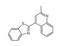 2-(2-methylquinolin-4-yl)-1,3-benzothiazole结构式