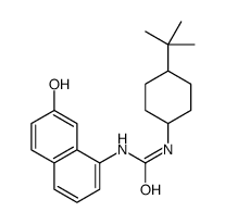 1-(4-tert-butylcyclohexyl)-3-(7-hydroxynaphthalen-1-yl)urea结构式