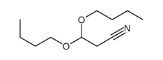 3,3-dibutoxypropanenitrile结构式