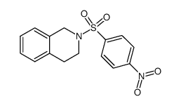 2-((4-nitrophenyl)sulfonyl)-1,2,3,4-tetrahydroisoquinoline结构式