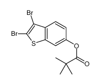 (2,3-dibromo-1-benzothiophen-6-yl) 2,2-dimethylpropanoate结构式