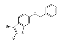 2,3-dibromo-6-phenylmethoxy-1-benzothiophene结构式