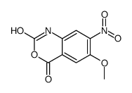6-methoxy-7-nitro-1H-3,1-benzoxazine-2,4-dione结构式