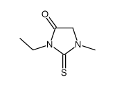 3-ethyl-1-methyl-2-sulfanylideneimidazolidin-4-one结构式