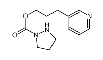 3-pyridin-3-ylpropyl pyrazolidine-1-carboxylate结构式