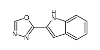 (2Z)-2-indol-2-ylidene-3H-1,3,4-oxadiazole结构式