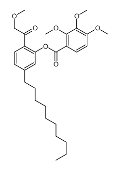 [5-decyl-2-(2-methoxyacetyl)phenyl] 2,3,4-trimethoxybenzoate结构式