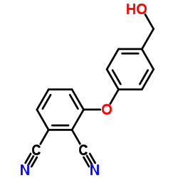 3-(4-(Hydroxymethyl)phenoxy)phthalonitrile结构式