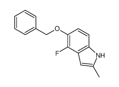 5-(苄氧基)-4-氟-2-甲基-1H-吲哚结构式