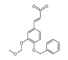 2-(methoxymethoxy)-4-(2-nitroethenyl)-1-phenylmethoxybenzene结构式