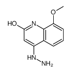 4-hydrazinyl-8-methoxy-1H-quinolin-2-one结构式