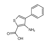 3-amino-4-phenylthiophene-2-carboxylic acid结构式