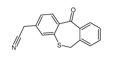 6,11-dihydrodibenzo-[b.e.]-thiepin-11-one-3-acetonitrile结构式