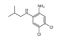 4,5-dichloro-2-N-(2-methylpropyl)benzene-1,2-diamine结构式