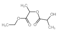 Propanoic acid,2-hydroxy-, 2-ethoxy-1-methyl-2-oxoethyl ester结构式