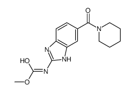 [5-[(Piperidin-1-yl)carbonyl]-1H-benzimidazol-2-yl]carbamic acid methyl ester结构式