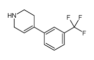 4-[3-(trifluoromethyl)phenyl]-1,2,3,6-tetrahydropyridine结构式