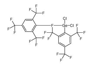 dichloro-bis[2,4,6-tris(trifluoromethyl)phenyl]germane结构式