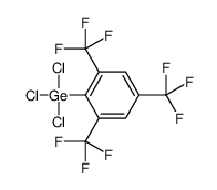 trichloro-[2,4,6-tris(trifluoromethyl)phenyl]germane结构式