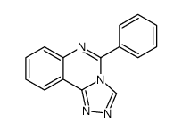 5-phenyl-[1,2,4]triazolo[4,3-c]quinazoline结构式