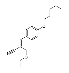 2-(ethoxymethyl)-3-(4-pentoxyphenyl)prop-2-enenitrile结构式