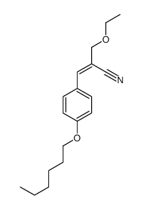 2-(ethoxymethyl)-3-(4-hexoxyphenyl)prop-2-enenitrile结构式