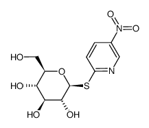 5-nitropyrid-2-yl 1-deoxy-1-mercapto-β-D-glucopyranoside结构式