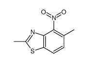 (9CI)-2,5-二甲基-4-硝基苯并噻唑结构式