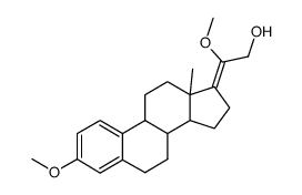 (Z)-3,20-dimethoxy-21-hydroxy-19-norpregna-1,3,5(10),17(20)-tetraene结构式