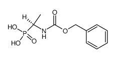 (S)-[1-(benzyloxycarbonylamino)ethyl]phosphonic acid结构式