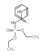 Phosphoramidic acid,[(phenylamino)thioxomethyl]-, diethyl ester (9CI)结构式