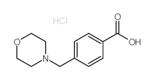 4-(吗啉甲基)苯甲酸盐酸盐结构式