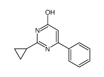 2-cyclopropyl-6-phenyl-1H-pyrimidin-4-one结构式