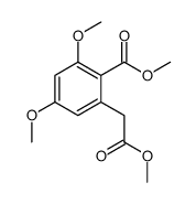methyl 2,4-dimethoxy-6-(2-methoxy-2-oxoethyl)benzoate结构式