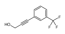 3-(3-(三氟甲基)苯基)prop-2-yn-1-醇结构式