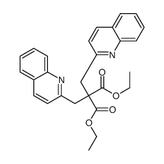 diethyl 2,2-bis(quinolin-2-ylmethyl)propanedioate结构式