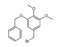 5-(bromomethyl)-1,2-dimethoxy-3-phenylmethoxybenzene结构式