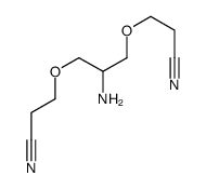 3-[2-amino-3-(2-cyanoethoxy)propoxy]propanenitrile结构式