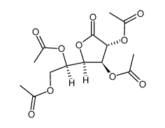 2,3,5,6-tetra-O-acetyl-D-glucono-1,4-lactone结构式