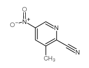 2-氰基-3-甲基-5-硝基吡啶结构式