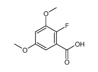 Benzoic acid, 2-fluoro-3,5-dimethoxy- (9CI)结构式