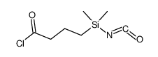 4-(isocyanatodimethylsilyl)butanoyl chloride结构式