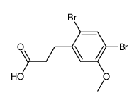 3-(2',4'-Dibrom-5'-methoxyphenyl)propionsaeure结构式