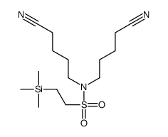 N,N-bis(4-cyanobutyl)-2-trimethylsilylethanesulfonamide结构式