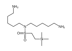 N,N-bis(5-aminopentyl)-2-trimethylsilylethanesulfonamide结构式