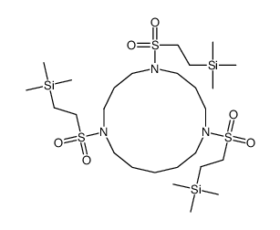 2-[[1,9-bis(2-trimethylsilylethylsulfonyl)-1,5,9-triazacyclotetradec-5-yl]sulfonyl]ethyl-trimethylsilane结构式
