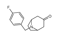 8-[(4-fluorophenyl)methyl]-8-azabicyclo[3.2.1]octan-3-one结构式