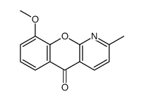 9-methoxy-2-methylchromeno[2,3-b]pyridin-5-one结构式