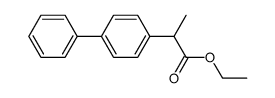 ethyl 2-(biphenyl-4-yl)propanoate结构式